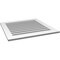 Ekena Millwork Vertical Surface Mount PVC Gable Vent: Functional, w/ 3-1/2"W x 1"P Standard Frame, 32"W x 32"H GVPVE32X3201SF - alternate 5
